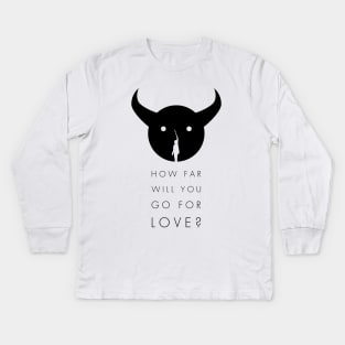 Shadow of the Colossus - Love black Kids Long Sleeve T-Shirt